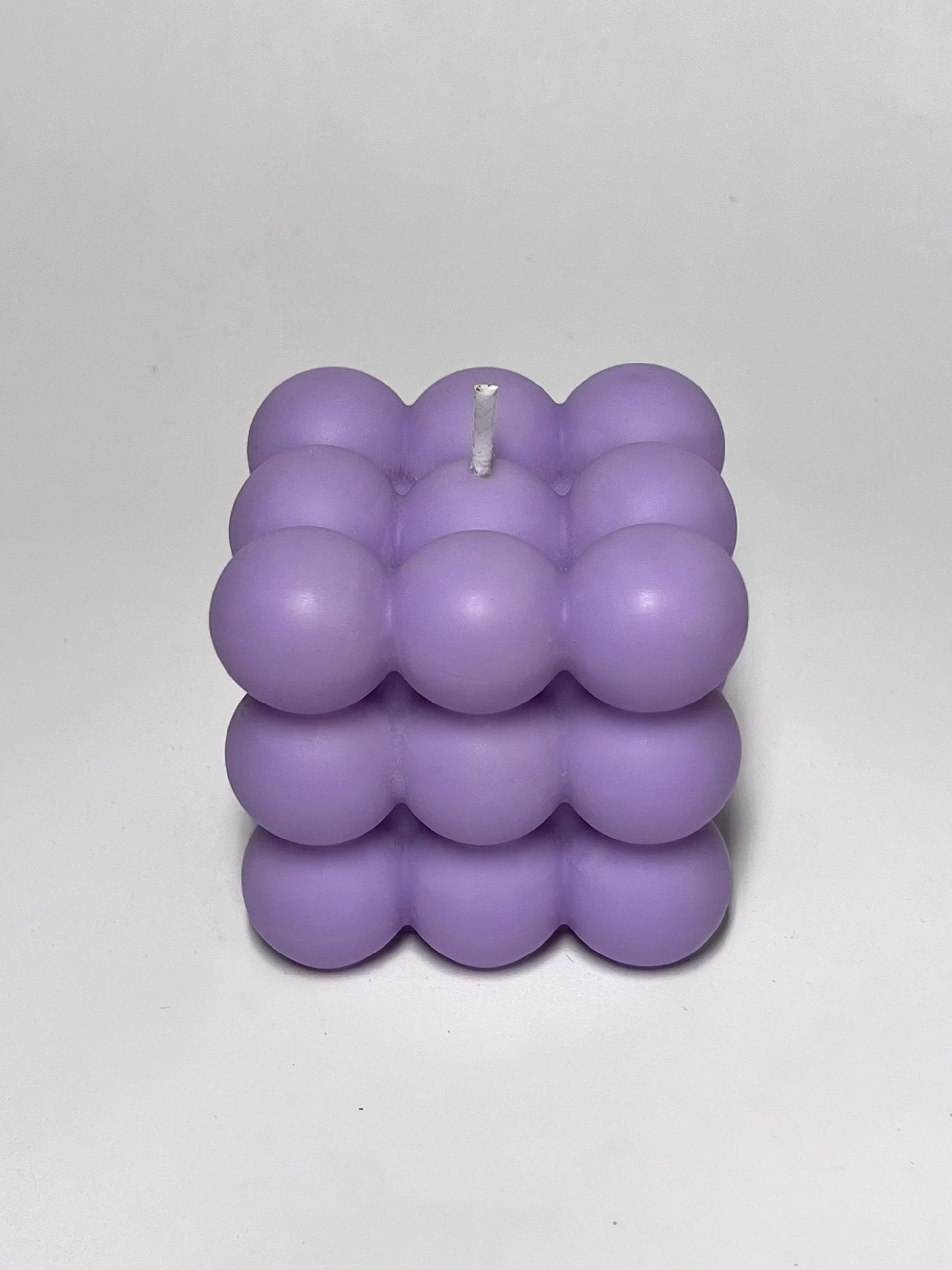 Medium Soy Wax Bubble Candle - Purple - Layla Loves