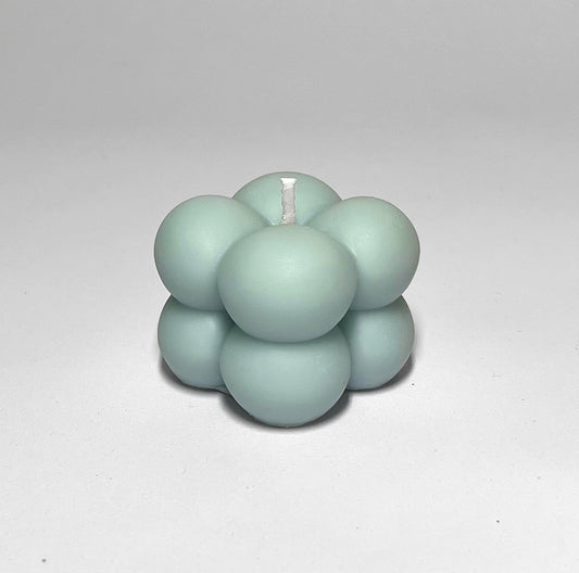 Mini Soy Wax Bubble Candle - Blue - Layla Loves