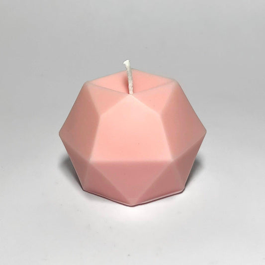 Geometric Diamond Soy Wax Candle - Pink - Layla Loves