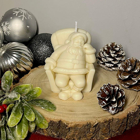 Father Christmas Pillar Candle - Layla Loves