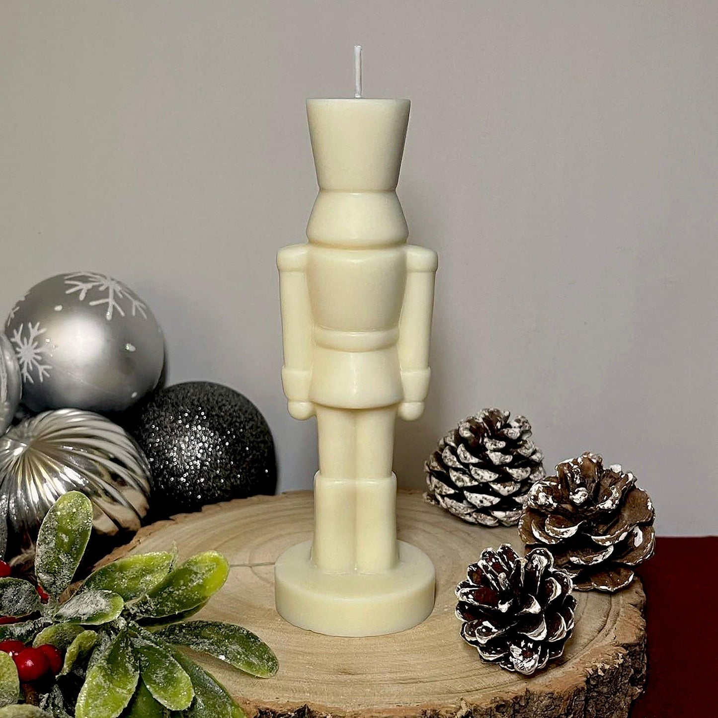 Nutcracker Christmas Pillar Candle - Layla Loves